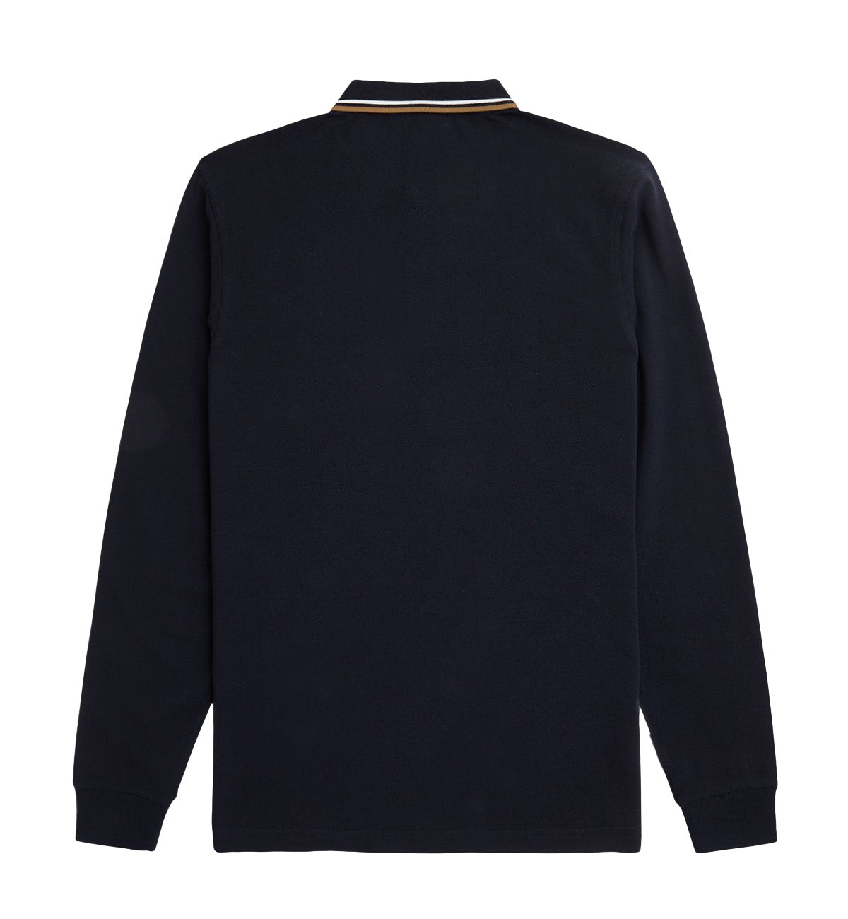 Fred Perry White Bronze Tipped Polo Sweatshirt (Black)