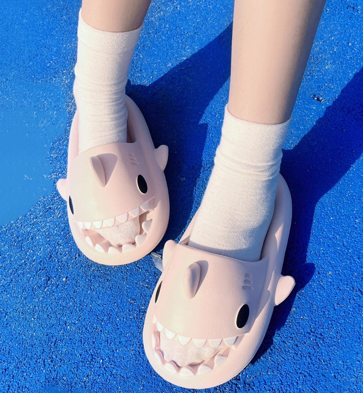 Chikoku Smooth Fun Shark Sandals (Pink)