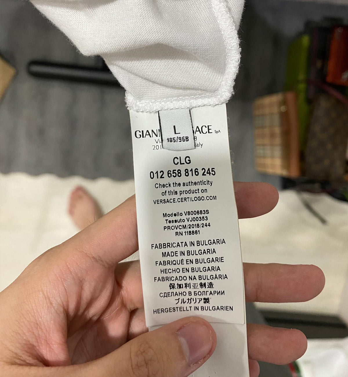 [Pre-Used] Versace Tee White Medusa Collection Logo