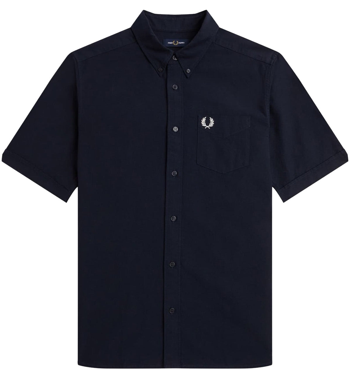 Fred Perry Short Sleeve Oxford Shirt (Navy)