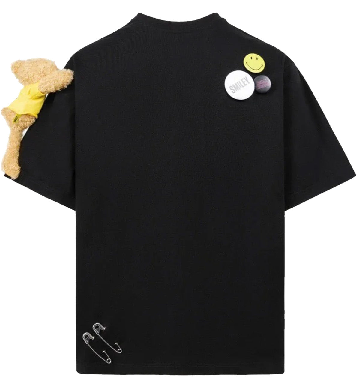 13DE MARZO x Smiley Broken Pin Graffiti T-Shirt (Black)