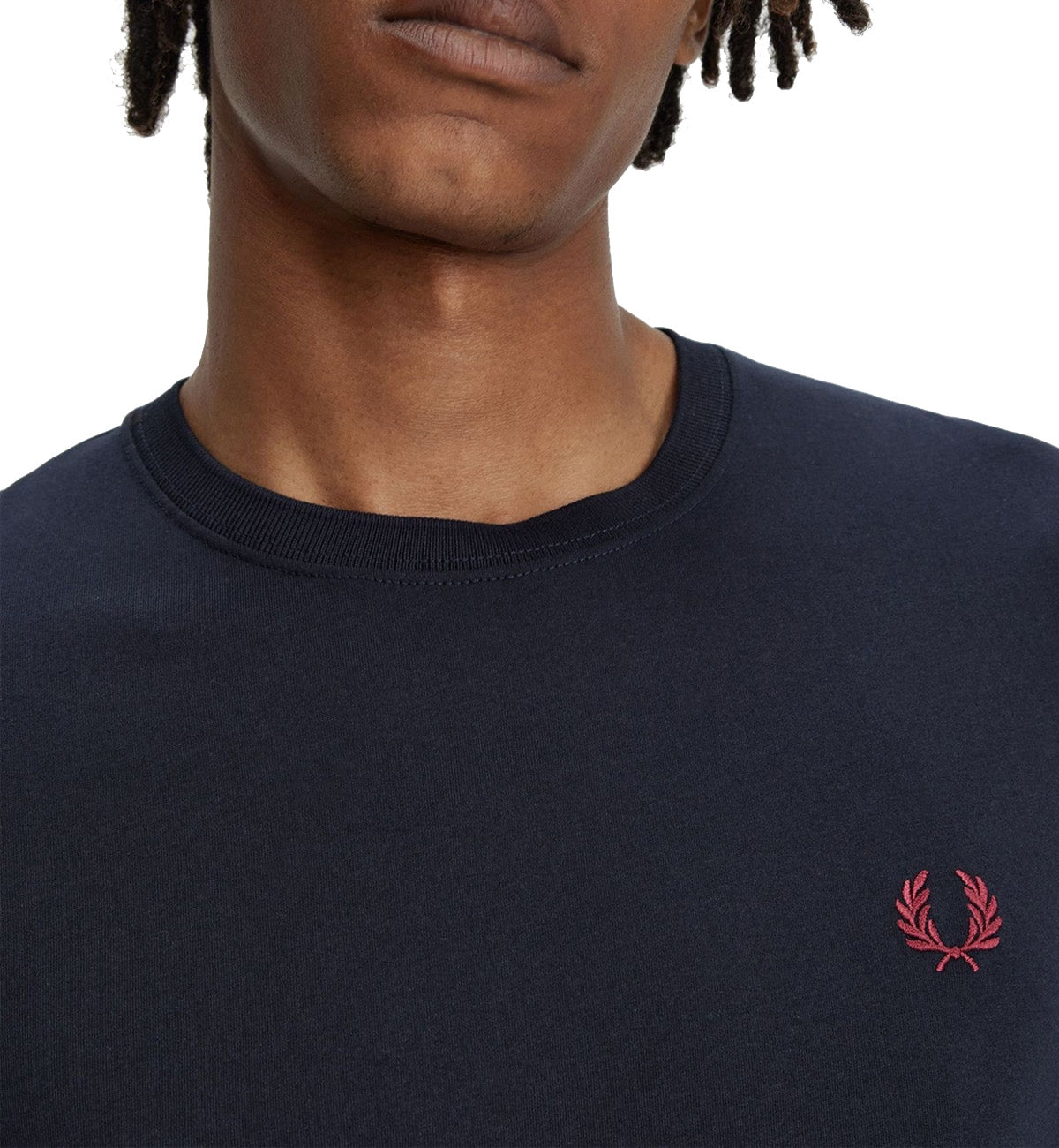 Fred Perry Small Logo T-Shirt (Red Navy)