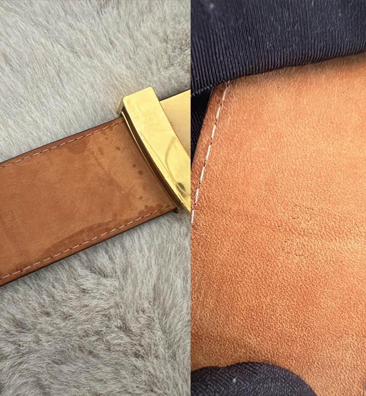 [Pre-Used] LV Belt Brown Monogram GHW