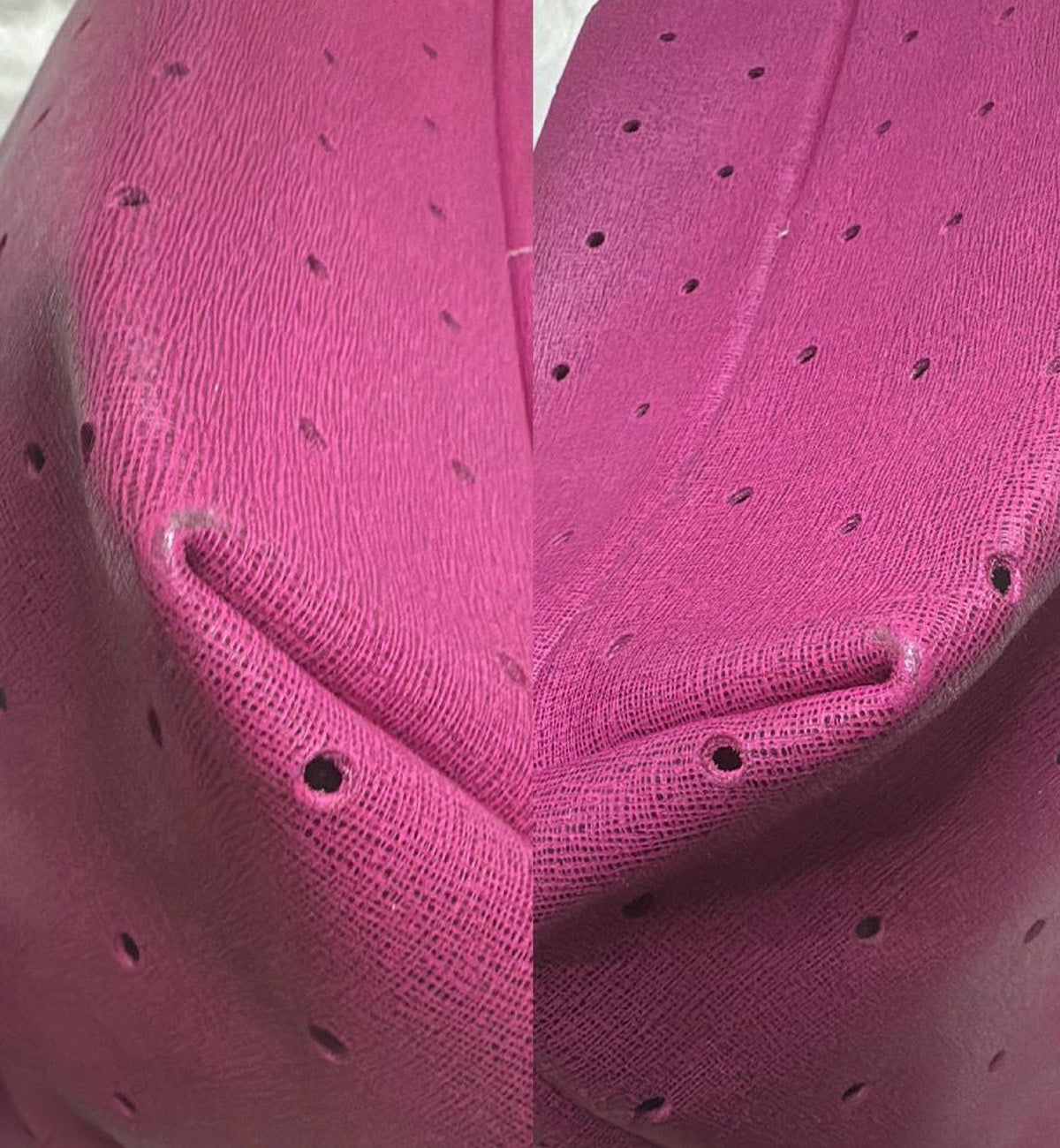 [Pre-used] Fendi Tote Bag Perforated Pink Zukka