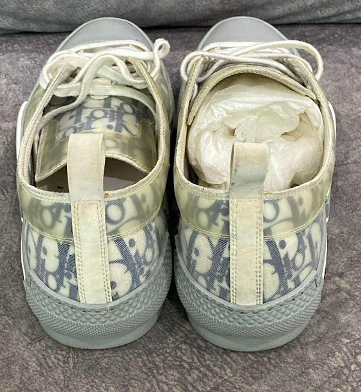 [Pre-Used] Dior B23 Low Oblique Grey Navy Sneaker