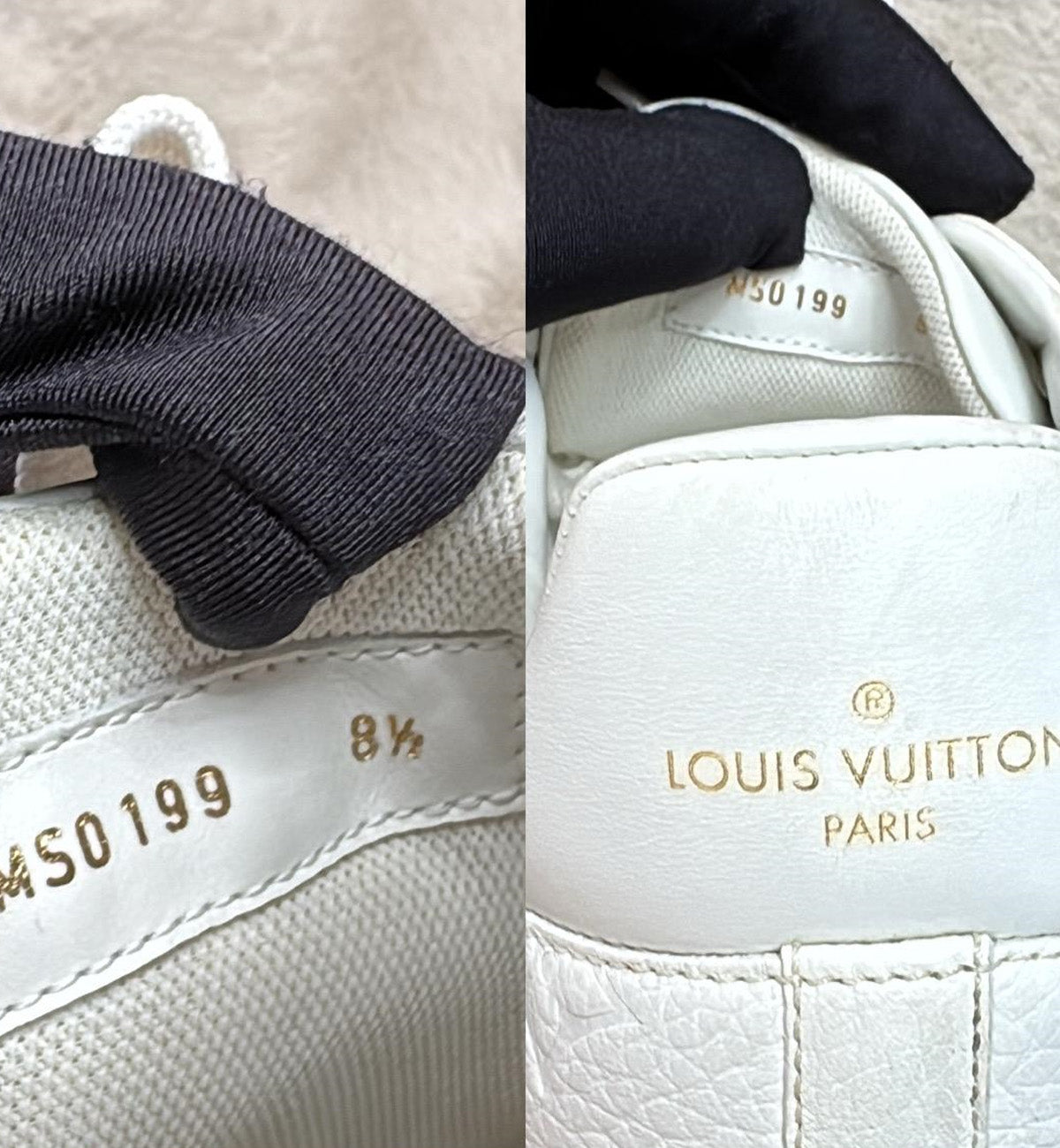 [Pre-used] LV Sneaker Frontrow White Leather Monogram
