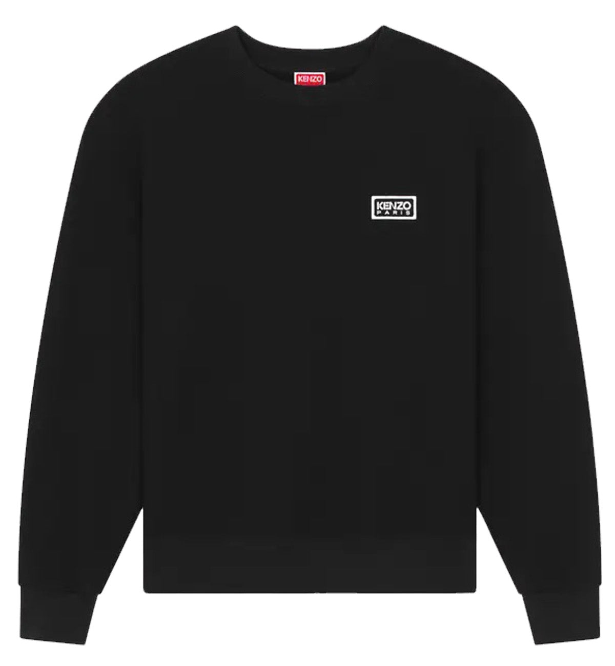 Kenzo Embroidered Bicolor Paris Sweatshirt (Black)