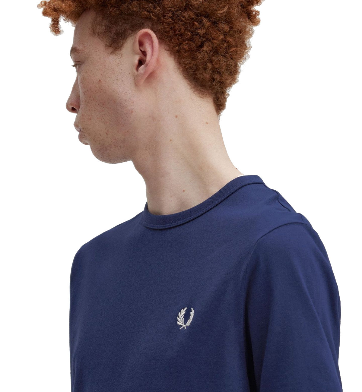 Fred Perry Small Logo T-Shirt (Blue)