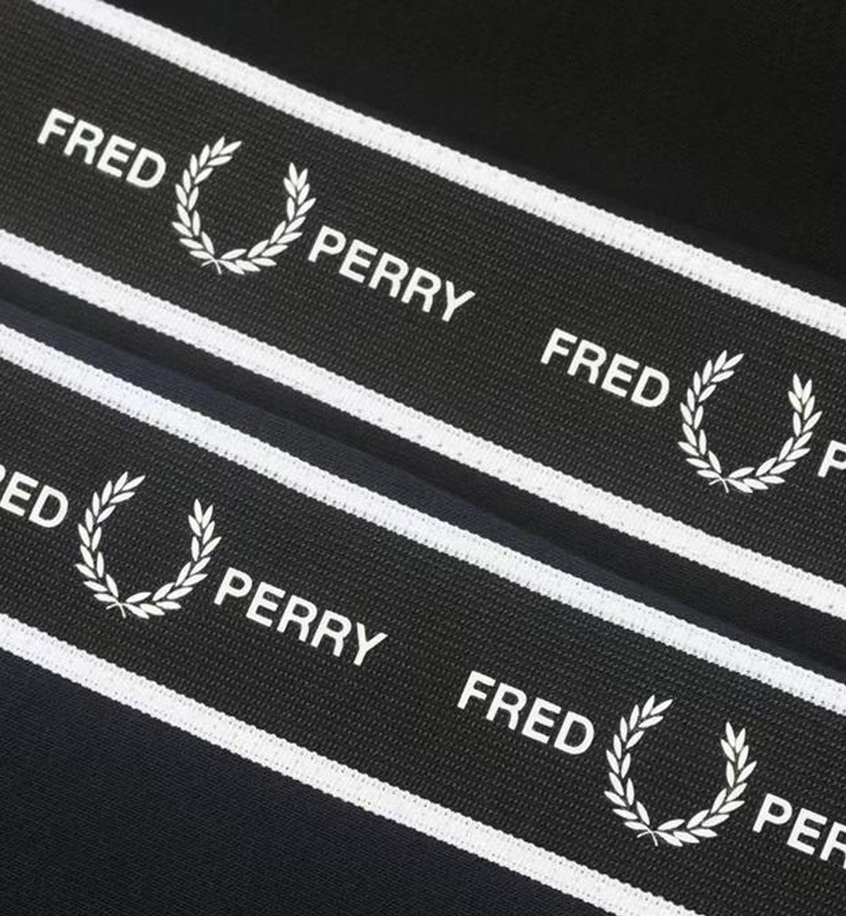 Fred Perry Long Sleeve T-Shirt with Side Taping (Black)