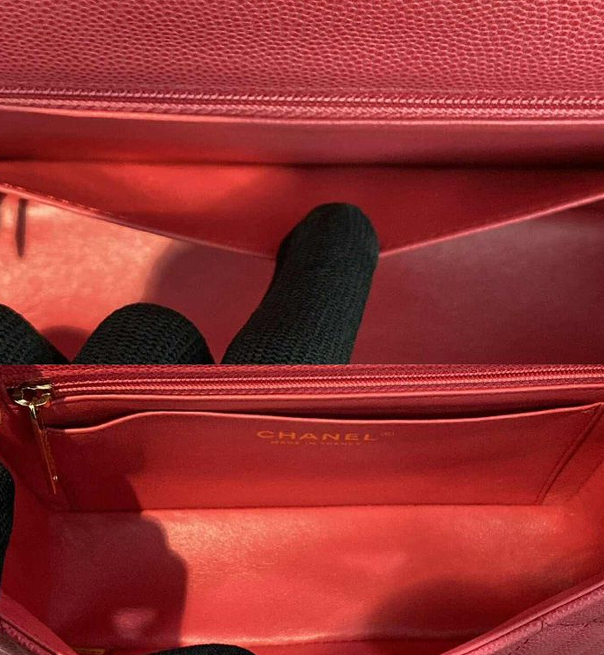 [Pre-Used] Chanel Bag Caviar Pink Mini Rectangular Flap