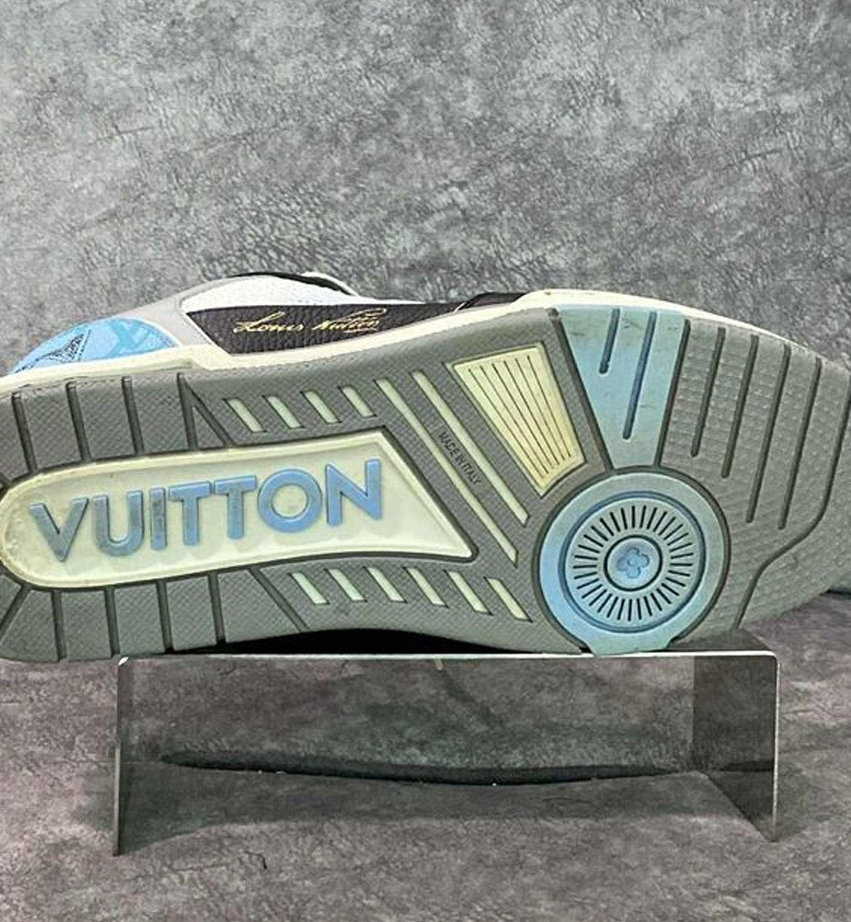 [Pre-Used] LV Trainer Luxury Blue Monogram with Flower