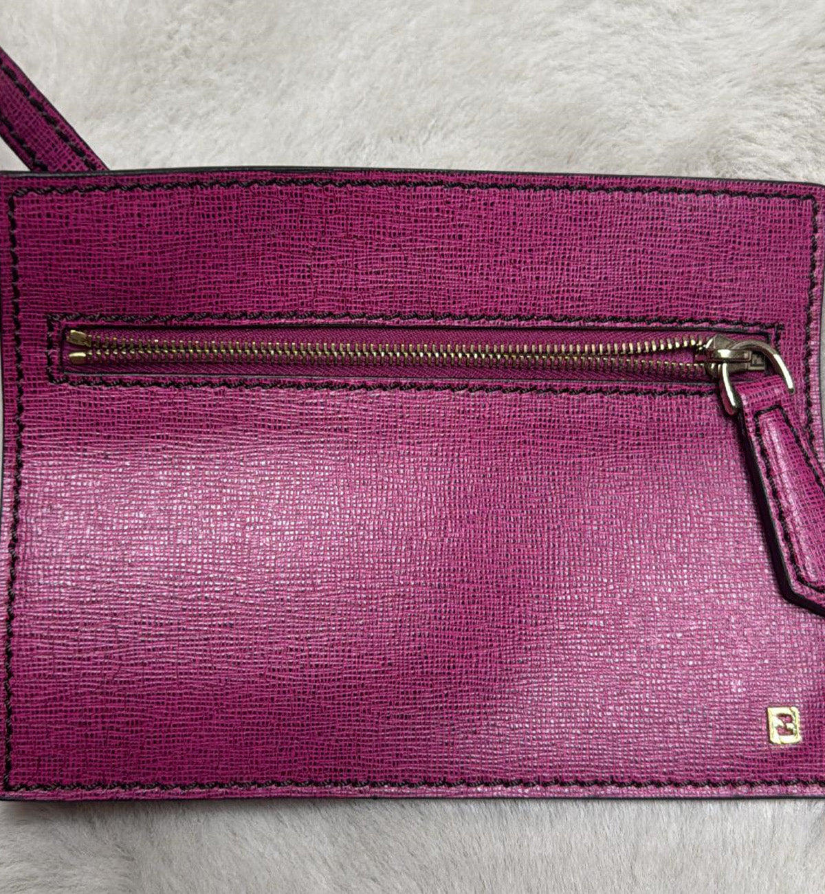 [Pre-used] Fendi Tote Bag Perforated Pink Zukka