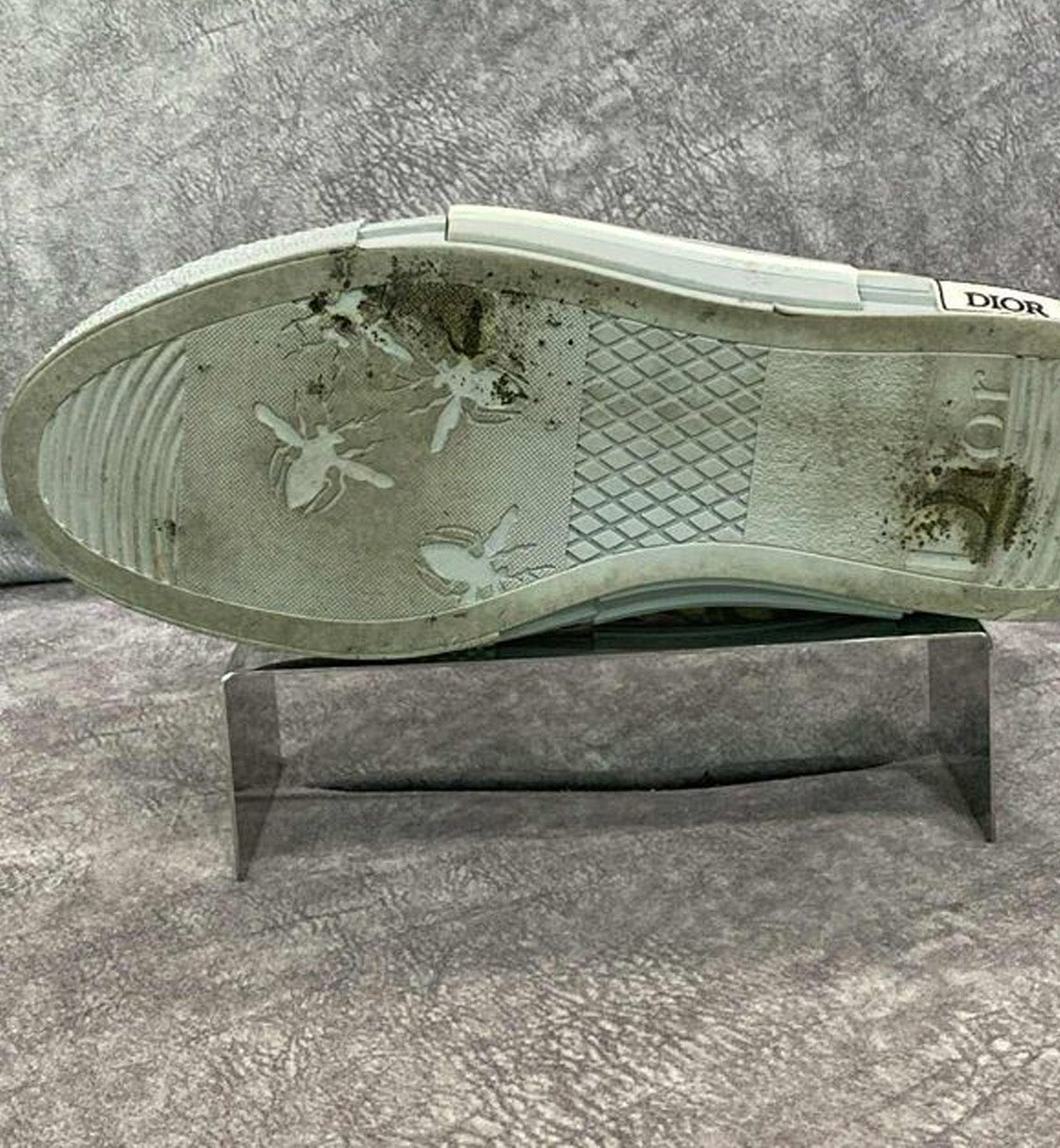 [Pre-Used] Dior B23 Low Oblique Grey Navy Sneaker