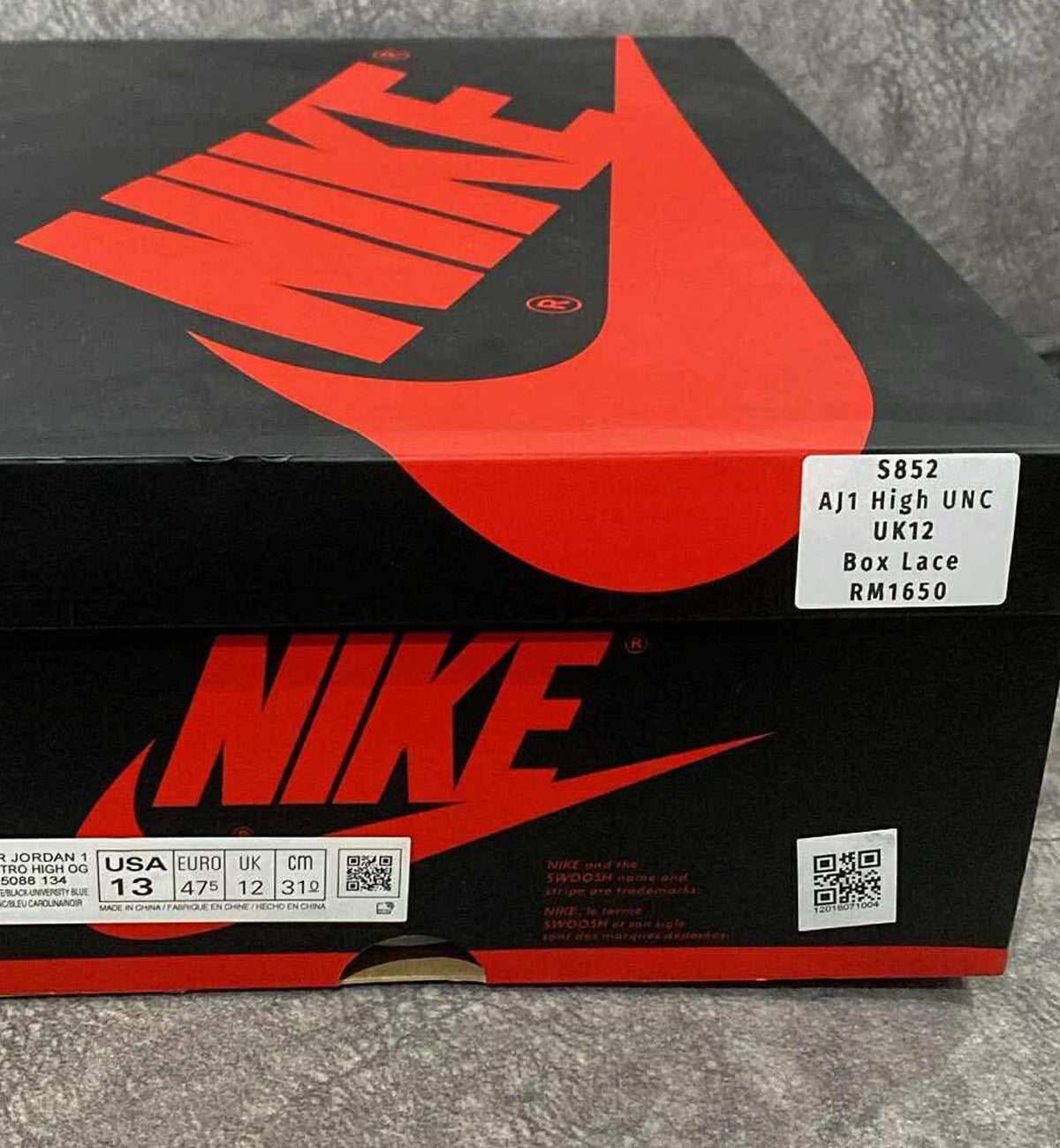 [Pre-Used] AJ1 High University Blue Suede