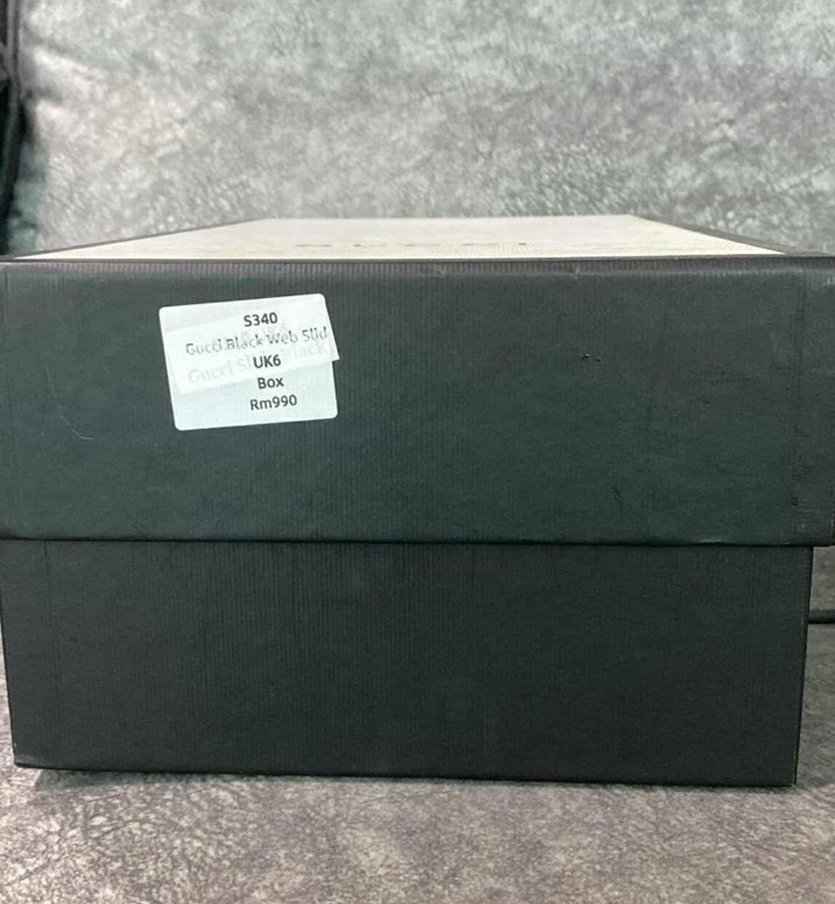 [Pre-Used] Gucci Slides Black Web with Platform