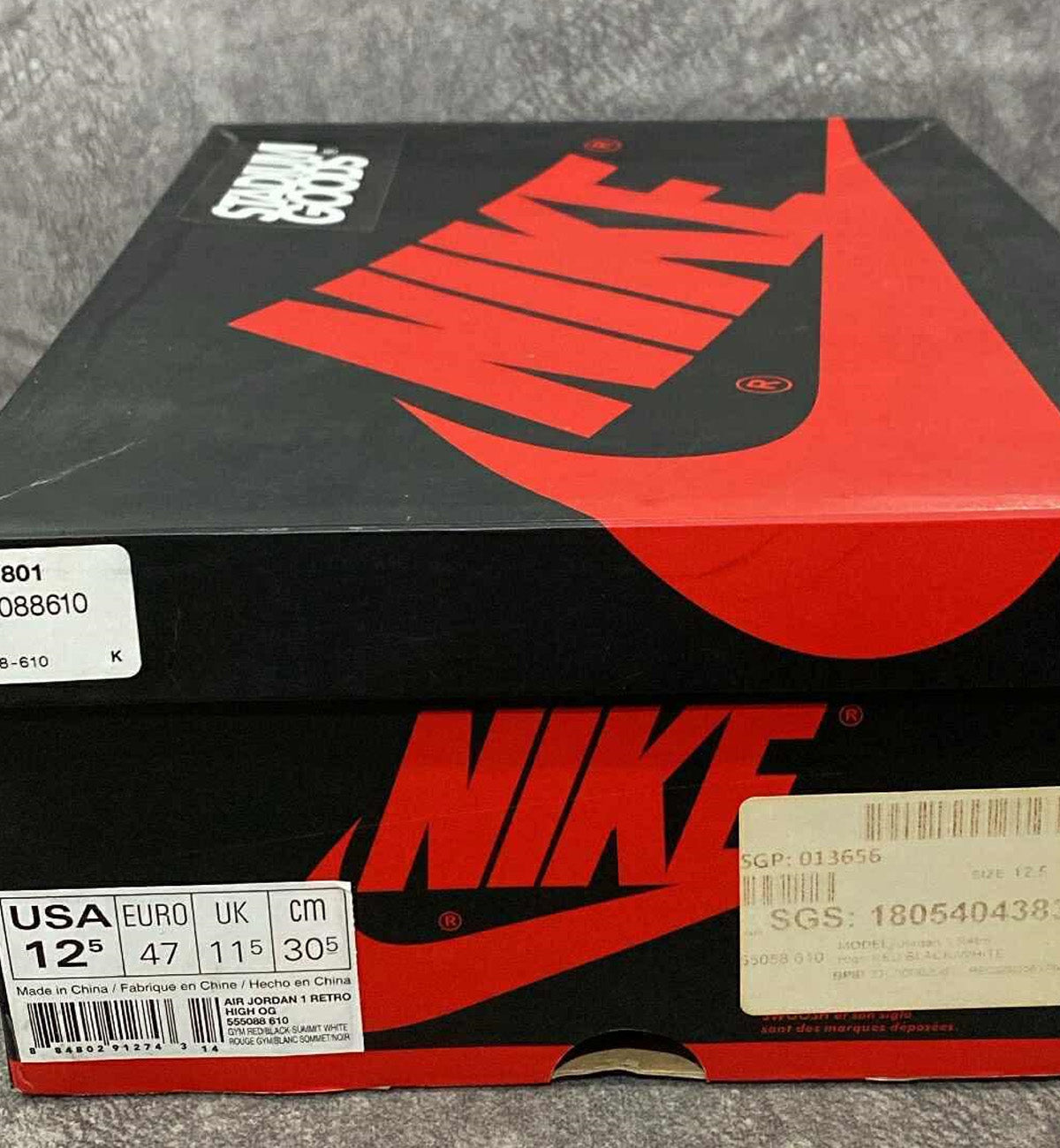 [Pre-Used] AJ1 High Bred Toe Red