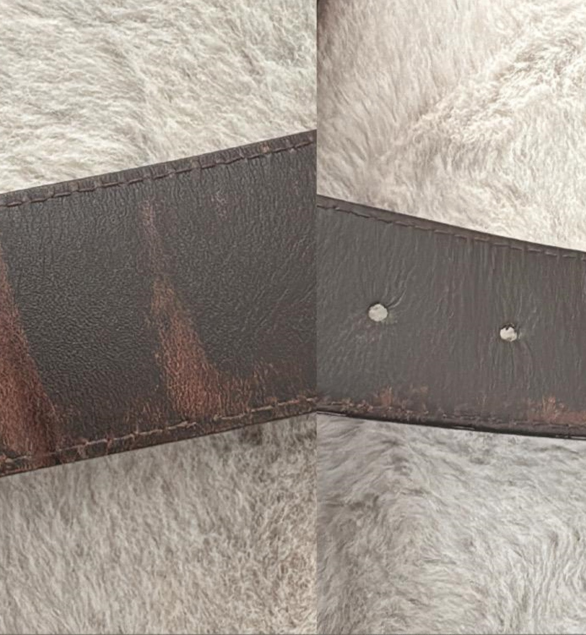[Pre-Used] LV Belt Brown Damier (Brown Buckle)