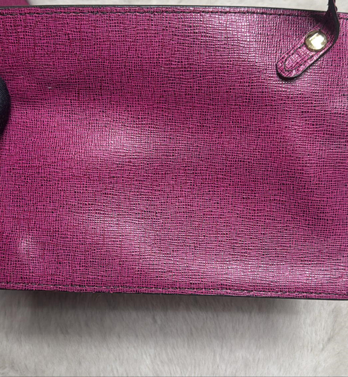 [Pre-used] Fendi Tote Bag Perforated Pink Zukka