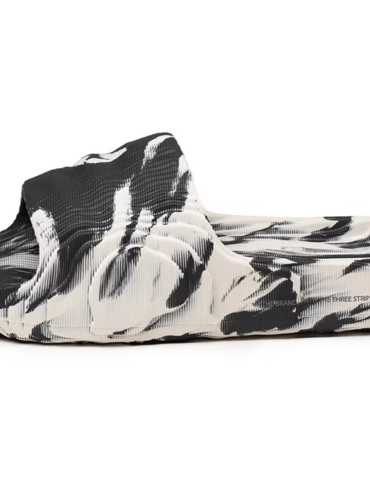 Adidas Adilette 22 Slides - Carbon Aluminum
