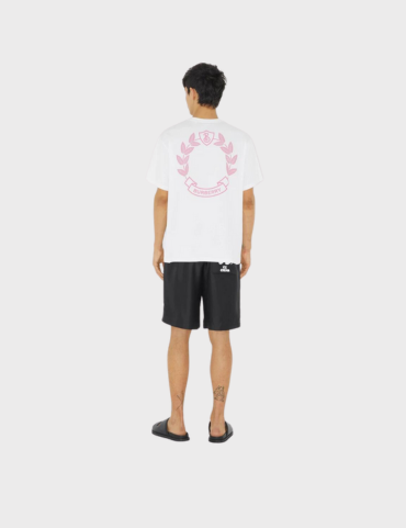 Burberry Oak Leaf Badge Cotton T-Shirt -White