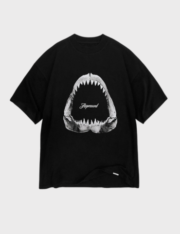 Represent Shark Jaws T-shirt SS23 (Off Black)