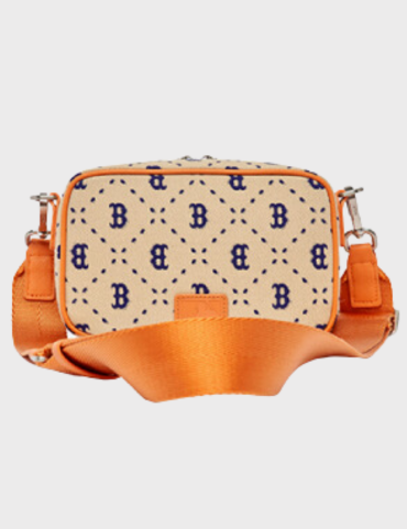 MLB Diamond Monogram Jacquard Mini Crossbody Bag-BOSTON RED SOX