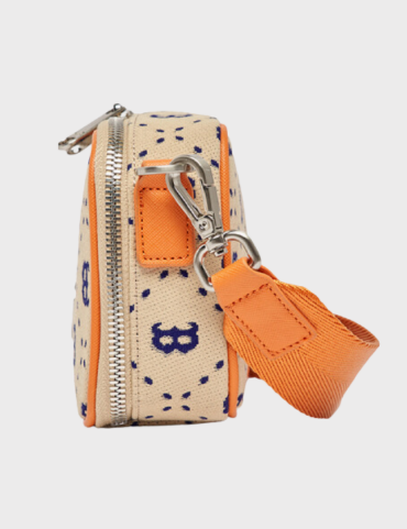 MLB Diamond Monogram Jacquard Mini Crossbody Bag-BOSTON RED SOX