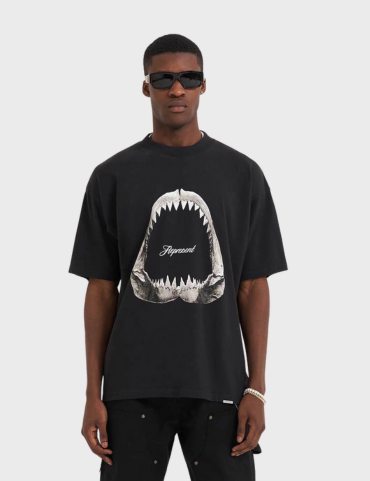 Represent Shark Jaws T-shirt SS23 (Off Black)