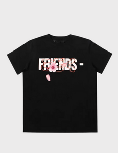 Vlone Friends Sakura Logo T-shirt SS23 (Black)