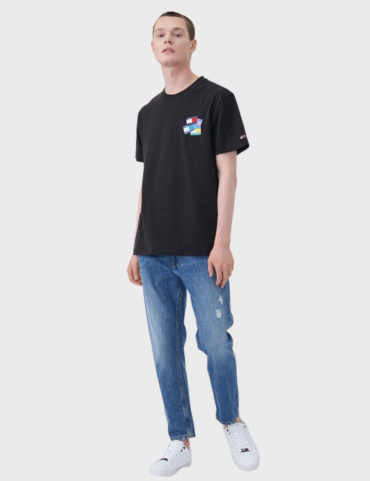 Tommy Hilfiger Jeans Flag Badge T-shirt SS23 (Black)