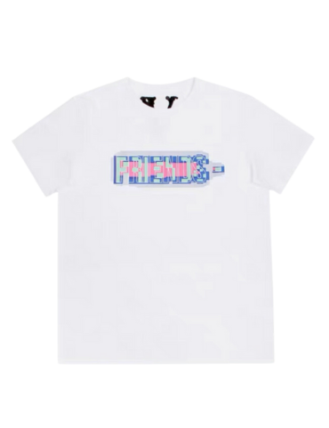 Vlone Friends Pixel Logo T-shirt SS23 (White)