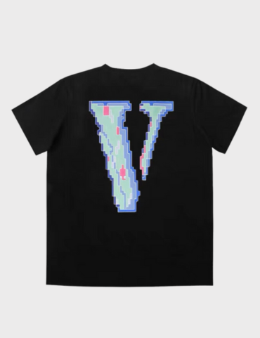 Vlone Friends Pixel Logo T-shirt SS23 (Black)