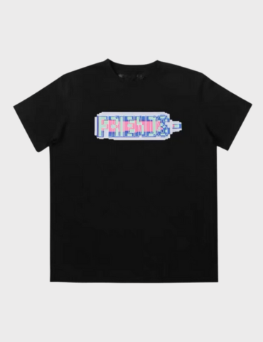 Vlone Friends Pixel Logo T-shirt SS23 (Black)