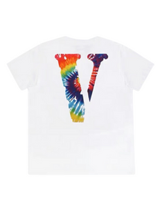 Vlone Staple Rainbow Colour Logo T-shirt SS23 (White)