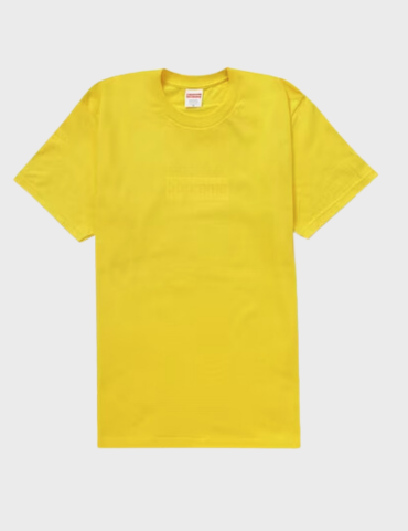 Supreme Tonal Box Logo T-shirt SS23 (Yellow)