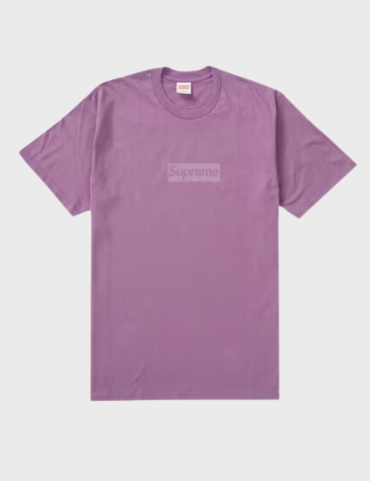 Supreme Tonal Box Logo T-shirt SS23 (Dusty Purple)