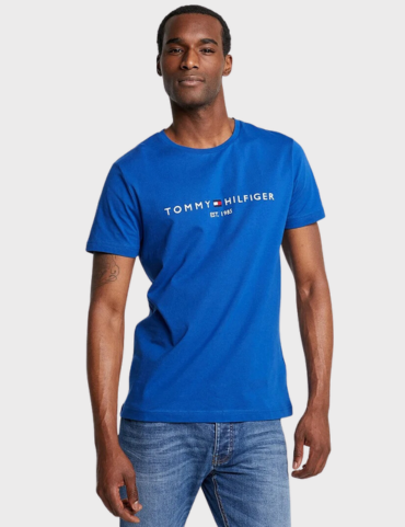 Tommy Hilfiger Organic Cotton Logo T-shirt SS23 (Blue)
