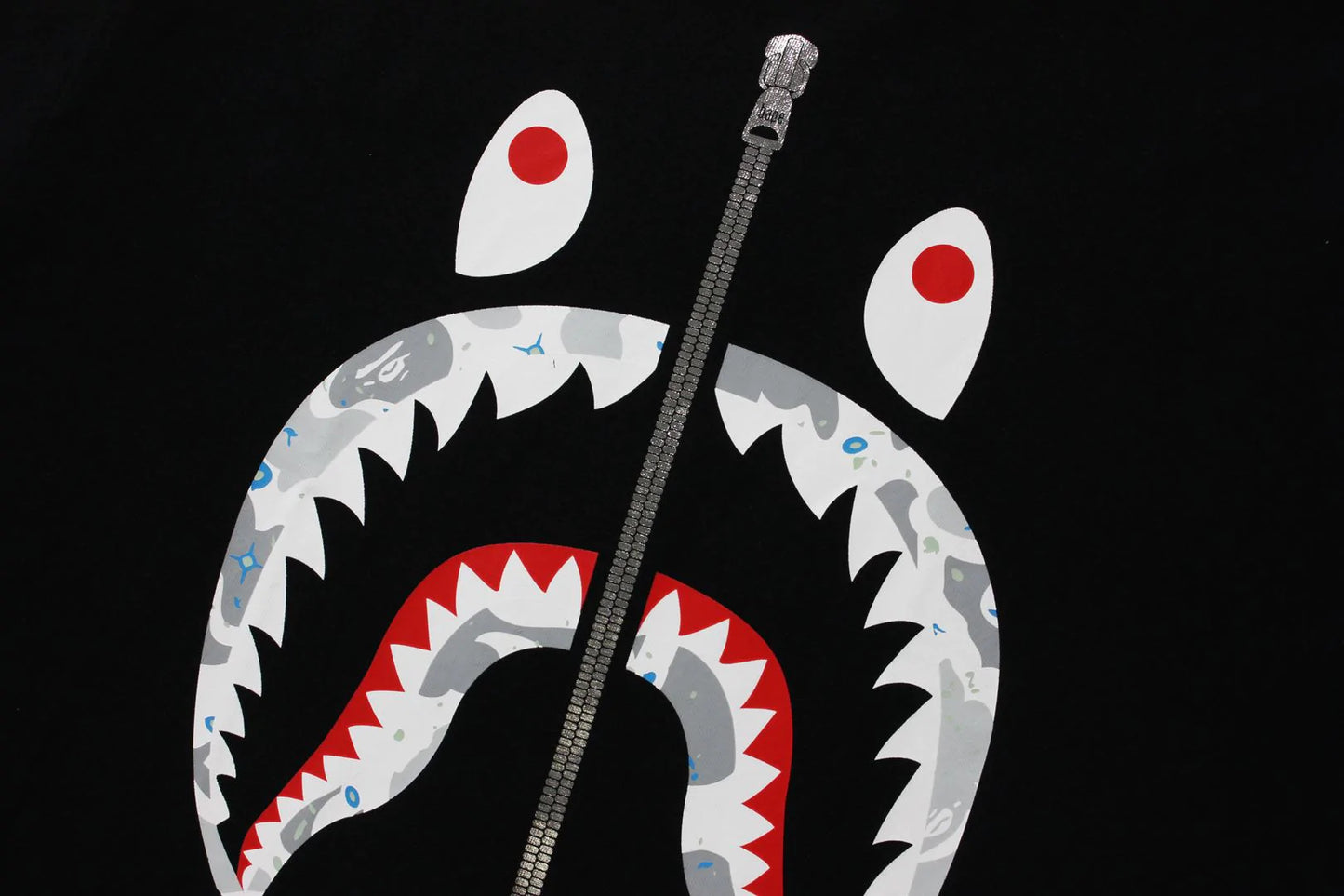 Bape Space Camo Shark Black T-Shirt