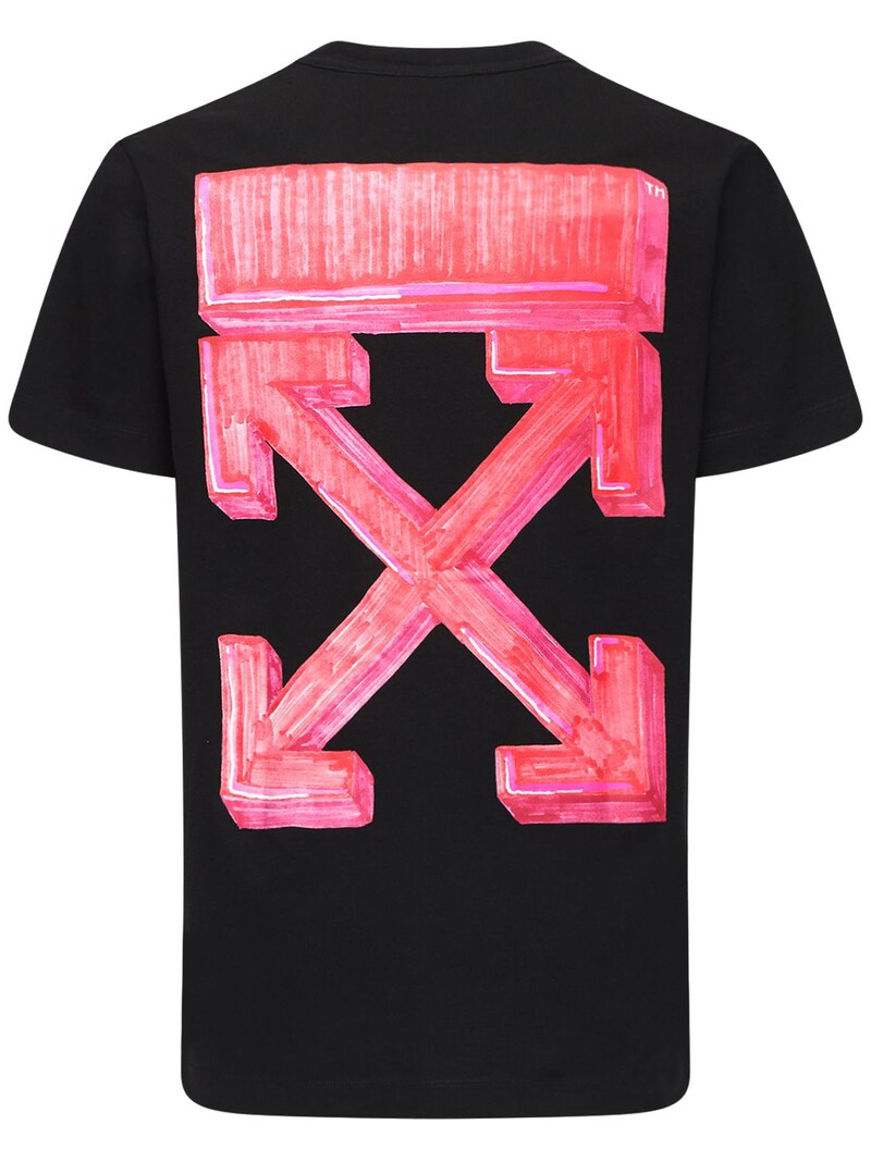 OFF-WHITE ARROW LOGO S/S SLIM TEE - Tシャツ/カットソー(半袖/袖なし)