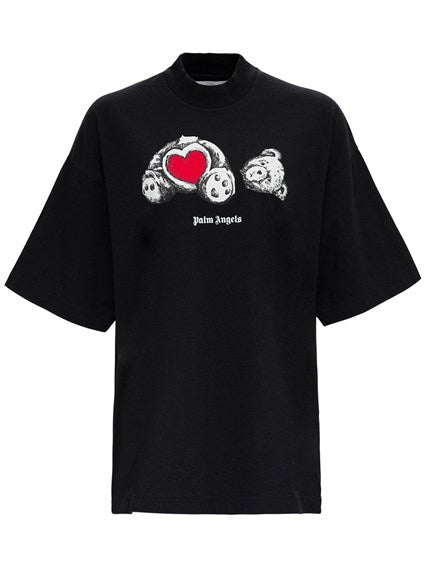 PALM ANGELS Bear in Love print T-shirt