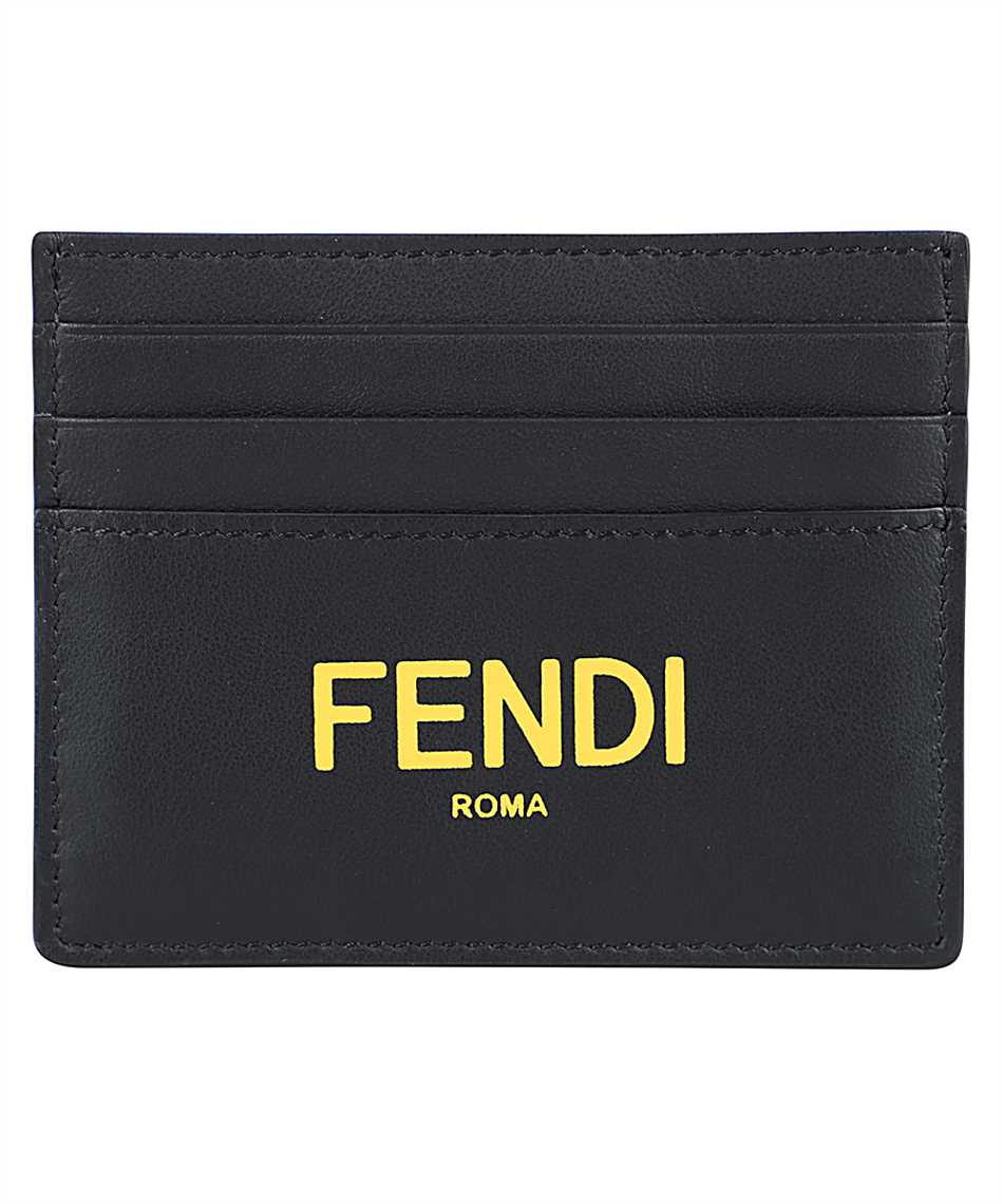 Fendi Roma Black Leather Card holder
