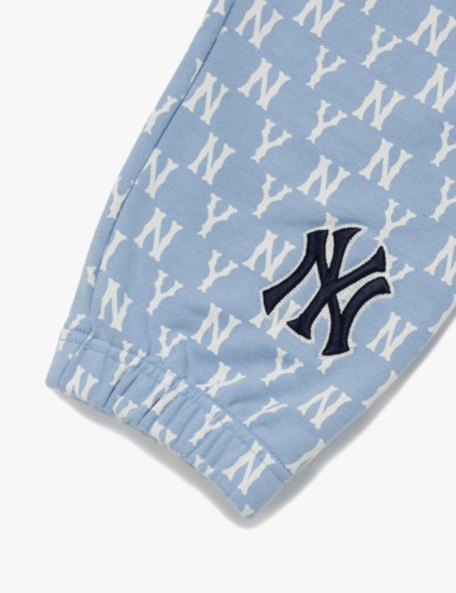 MLB Monogram New York Yankees UNISEX Pants (Light Blue)