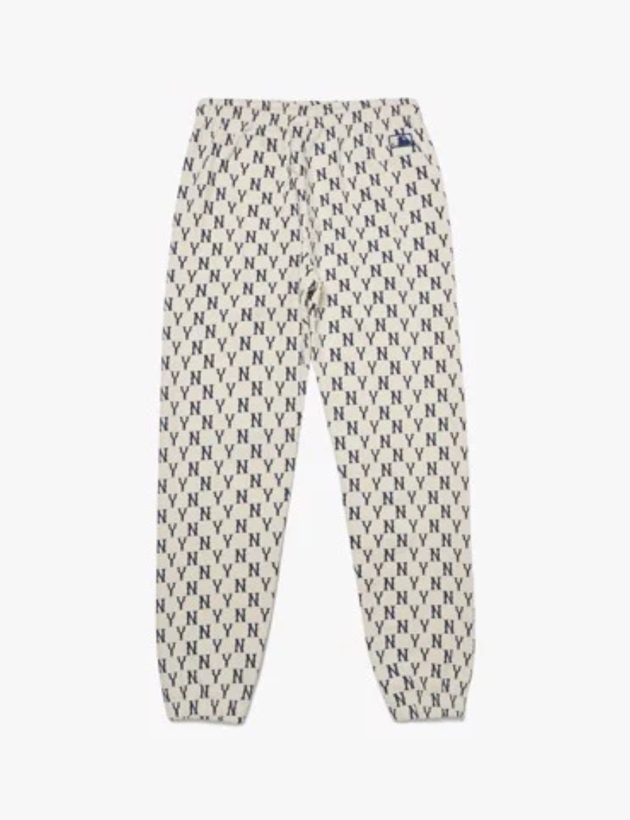 MLB Monogram New York Yankees UNISEX Pants (White)