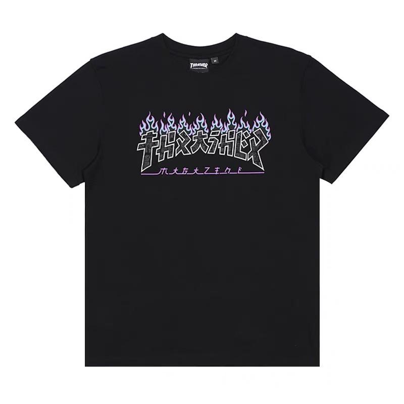 Thrasher Godzilla Flame Logo T-shirt (Black)