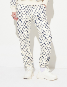 MLB Monogram New York Yankees UNISEX Pants (White)