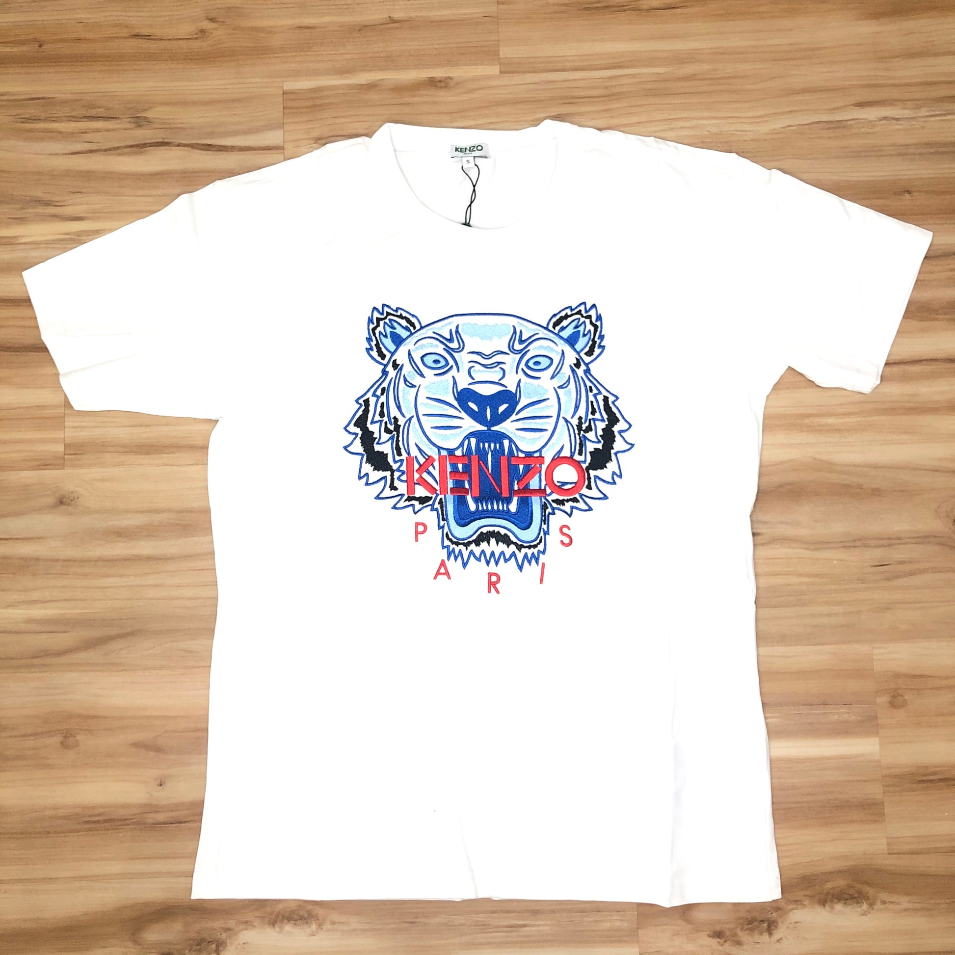 Kenzo Red Blue Tiger Embroidered T-Shirt - Shop Streetwear, Sneakers, Slippers and Gifts online | Malaysia - The Factory KL