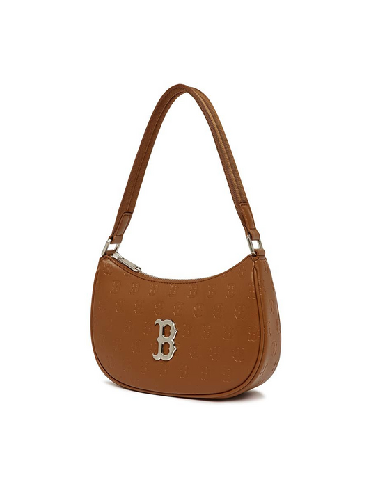 MLB Monogram Embo Hobo BOSTON RED SOX Bag (Brown)