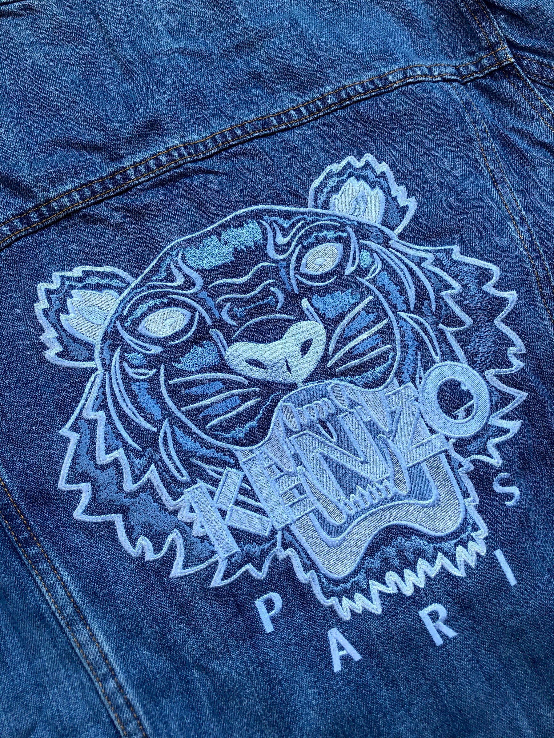 Kenzo Embroidered Tiger Denim Jacket - Shop Streetwear, Sneakers, Slippers and Gifts online | Malaysia - The Factory KL