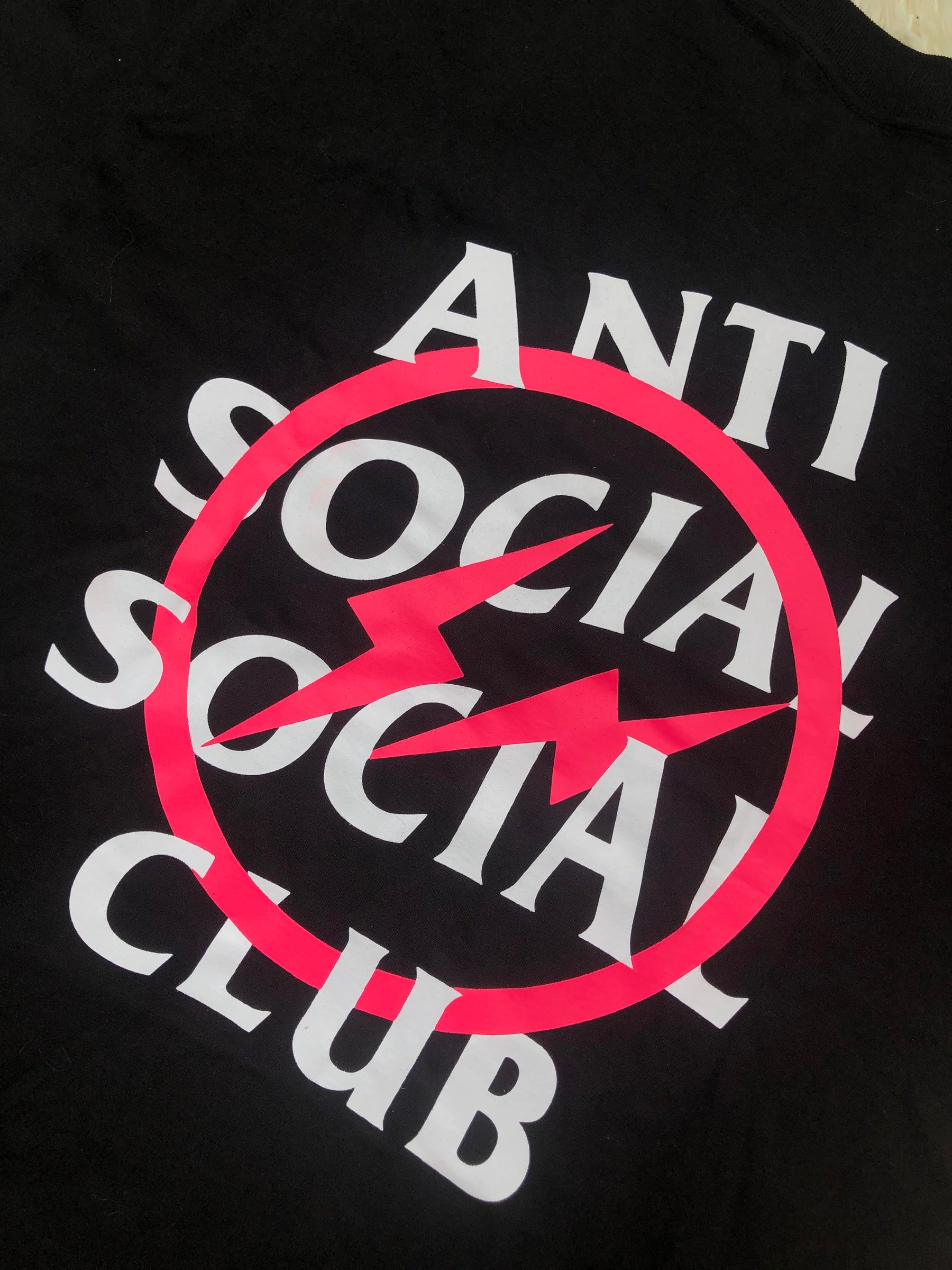 Anti Social Social Club x Fragment with Pink Logo T-Shirt – The