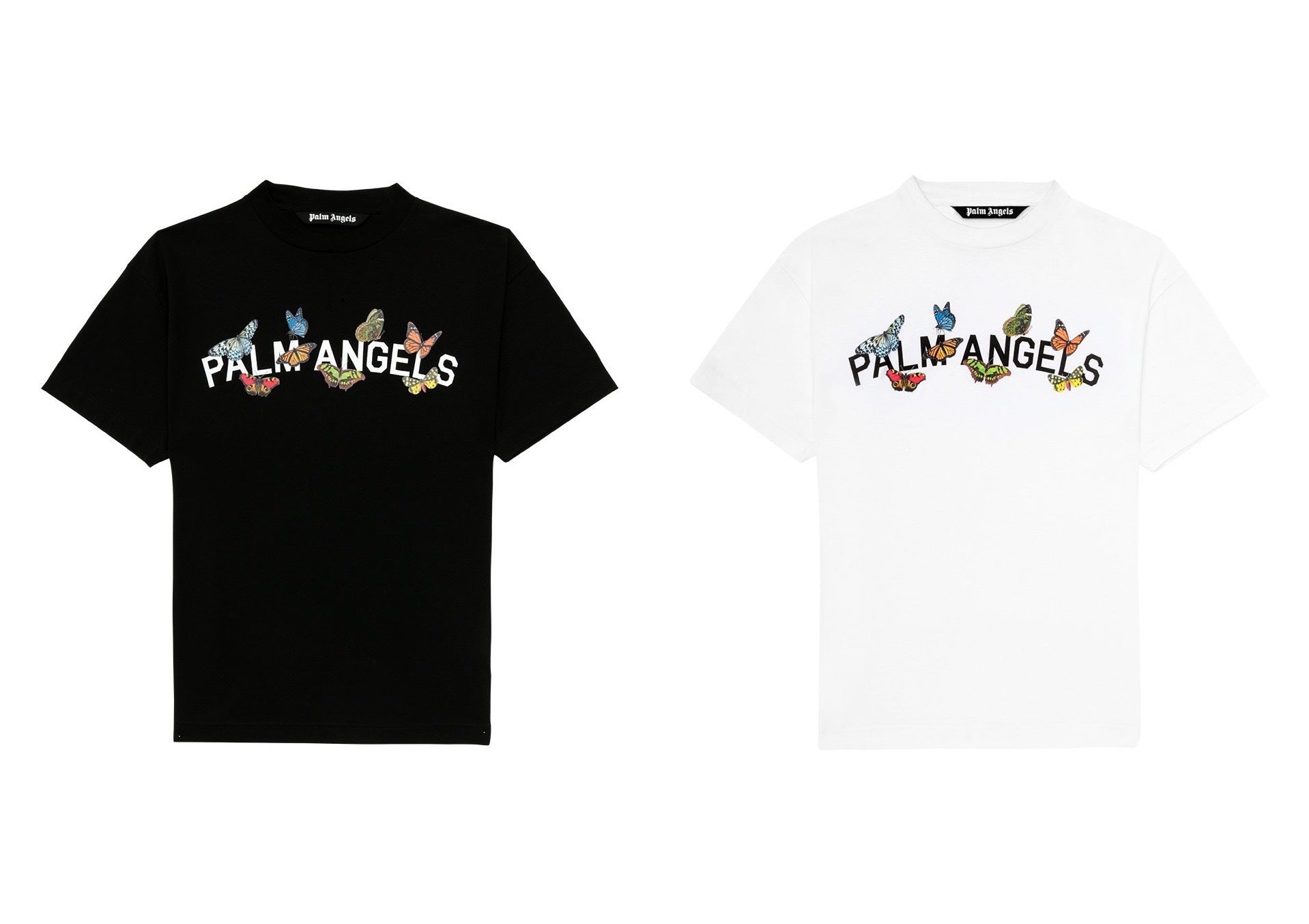 Palm Angels - Butterfly College Logo T-shirt  HBX - Globally Curated  Fashion and Lifestyle by Hypebeast